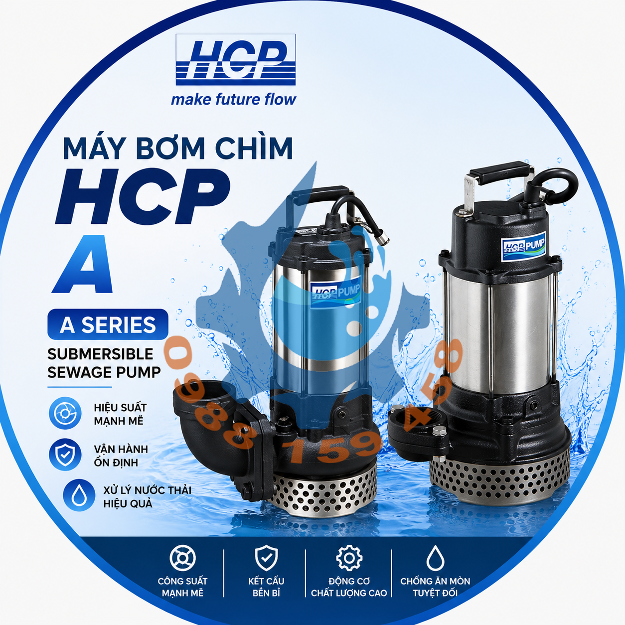 Máy bơm chìm nước thải HCP A Máy bơm chìm nước thải HCP A