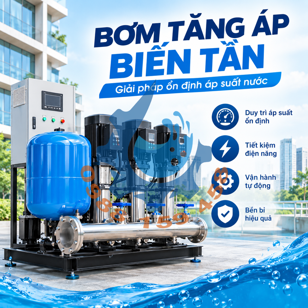 Máy bơm tăng áp biến tần