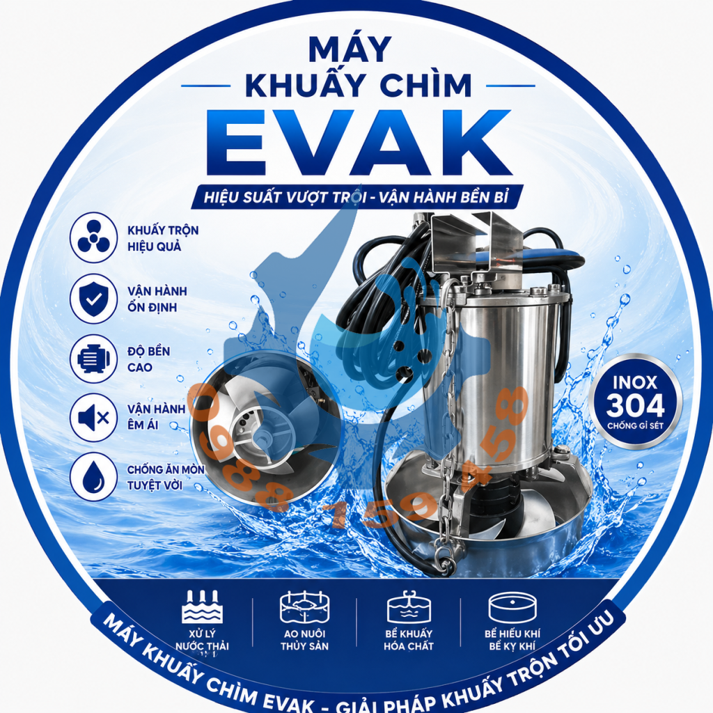 Máy khuấy chìm Evak EM