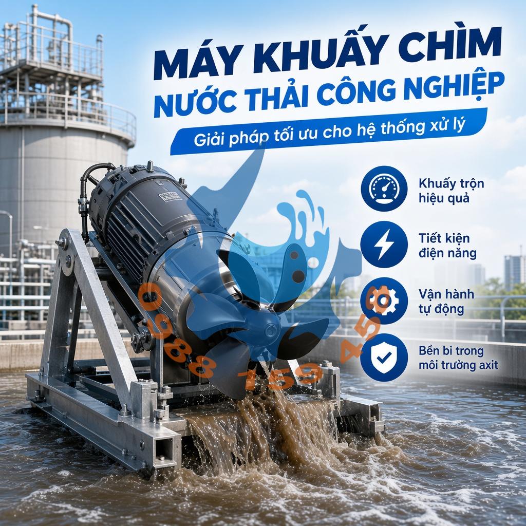 Máy khuấy nước thải công nghiệp